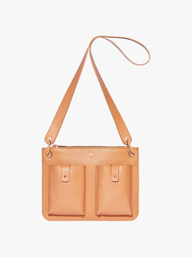 Leather Modalu Crossbody Bag Carter Dusky Pink RRP £129