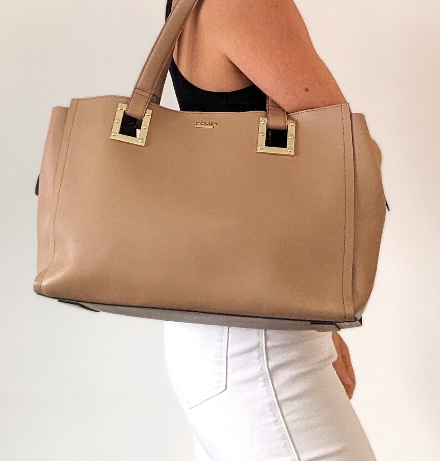 MODALU FLORA TOTE BAG LARGE SAND MIX RRP £229
