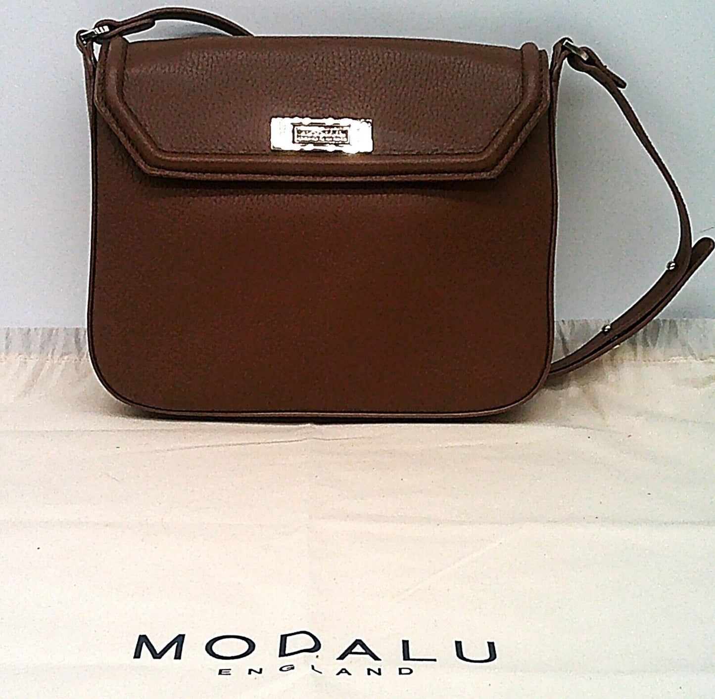 RRP £89 BNWT MODALU LILY LEATHER SHOULDER / CROSSBODY BAG TAN