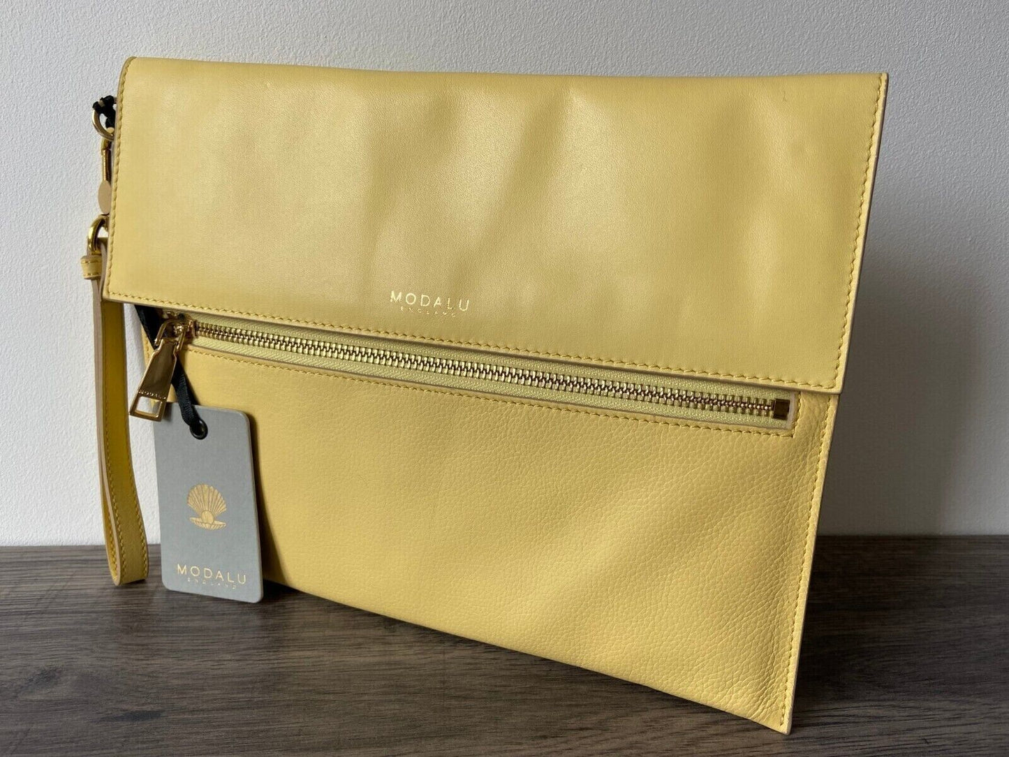 MODALU YELLOW ERIN CLUTCH WRISTLET RRP £99