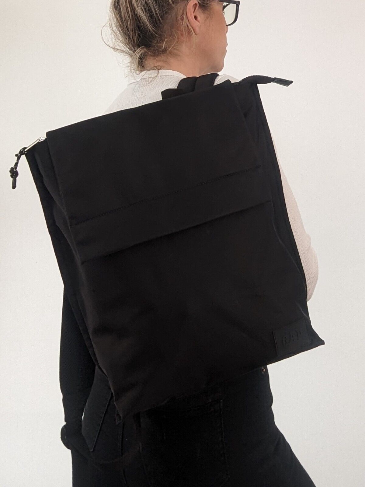 Gap square top backpack black large RRP £65
