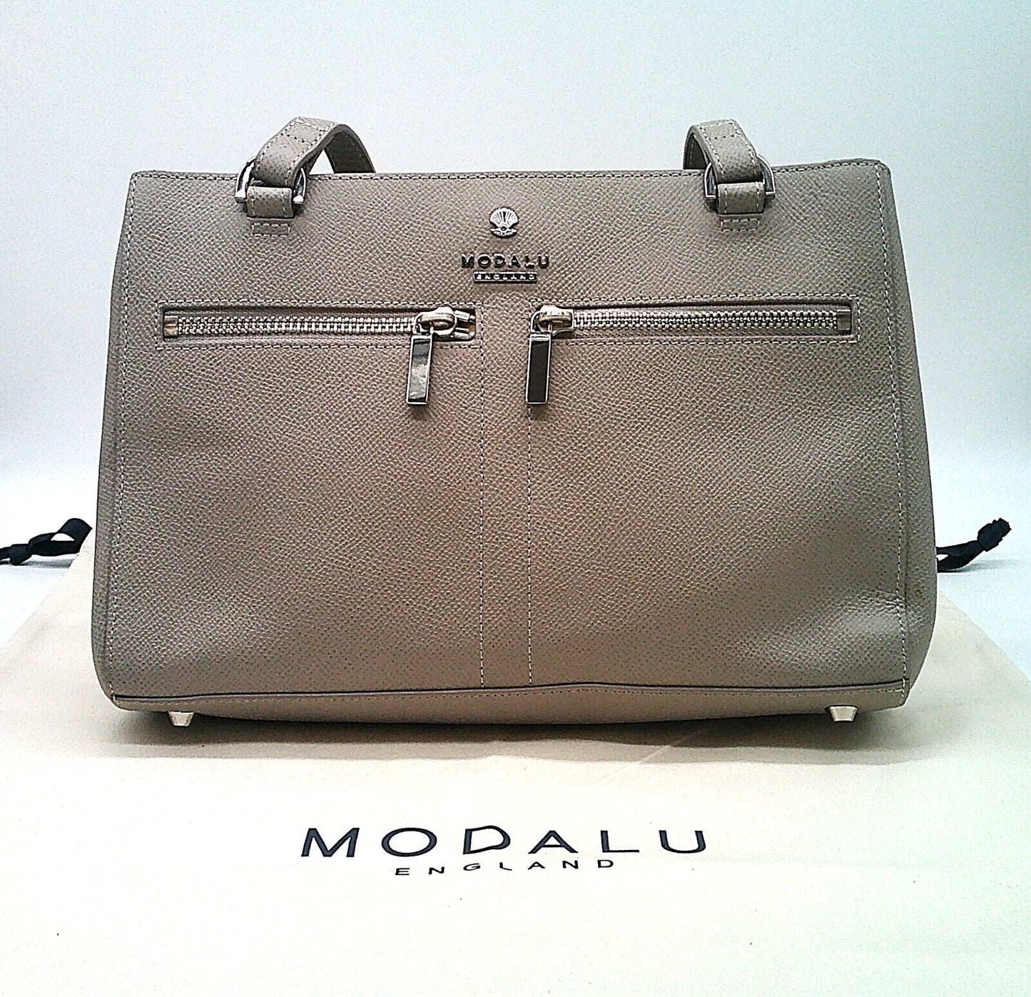 Leather Modalu Pippa Shark Grey Shoulder RRP £169