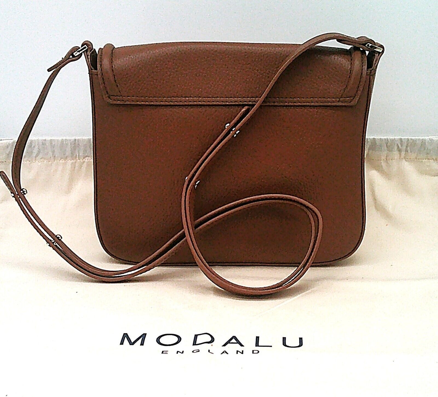 RRP £89 BNWT MODALU LILY LEATHER SHOULDER / CROSSBODY BAG TAN