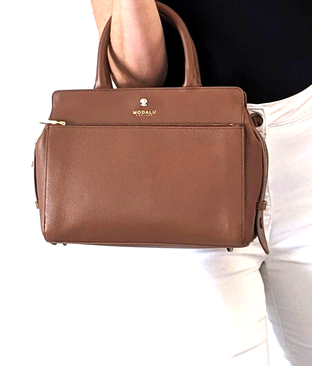 Modalu Berkeley Tan Small Grab RRP £189