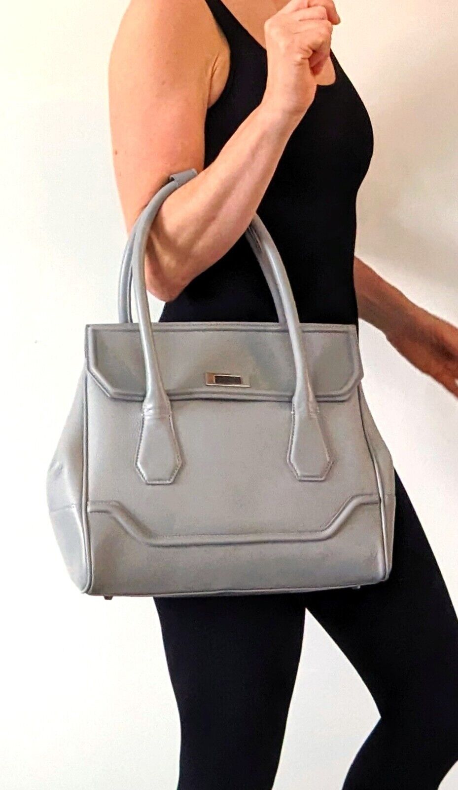 Leather Modalu Hemingway Tote Bag Shark RRP £199