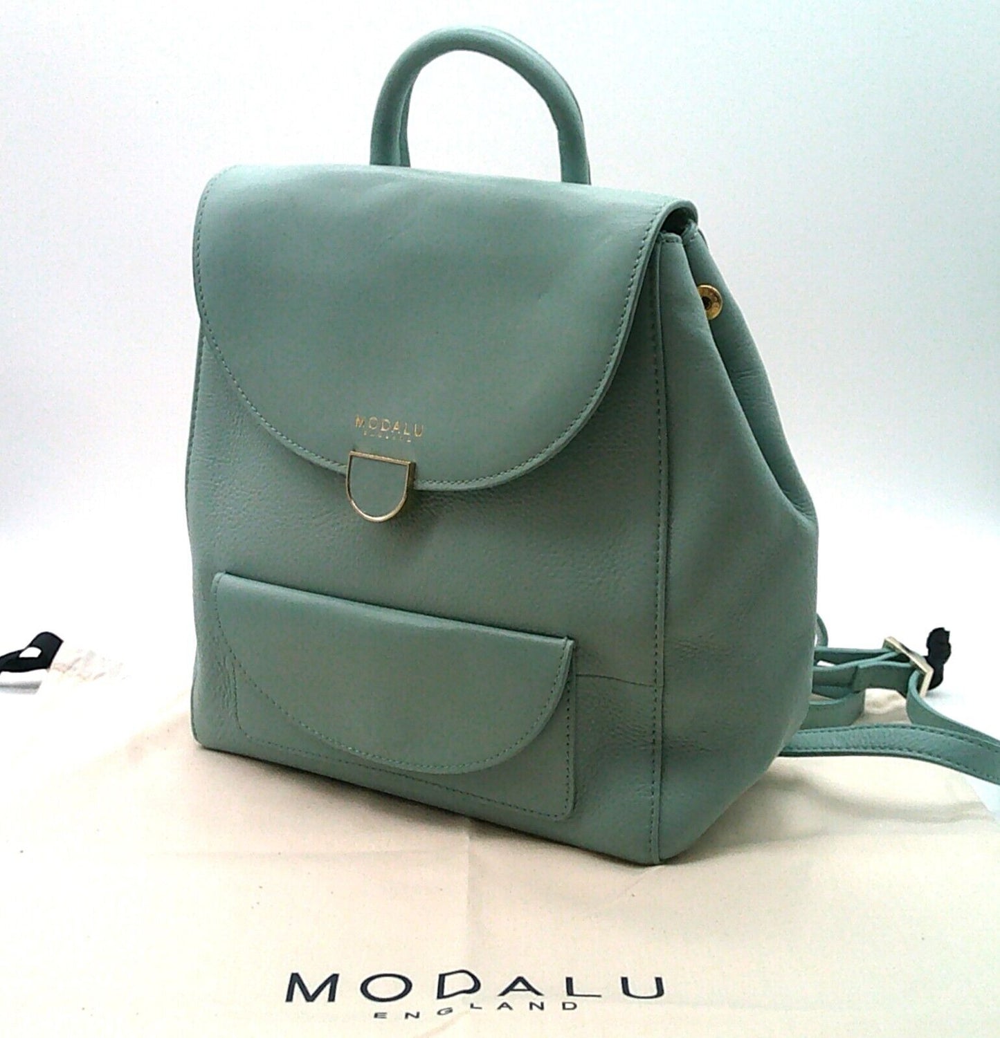 Leather Modalu Backpack Aquamarine RRP £169