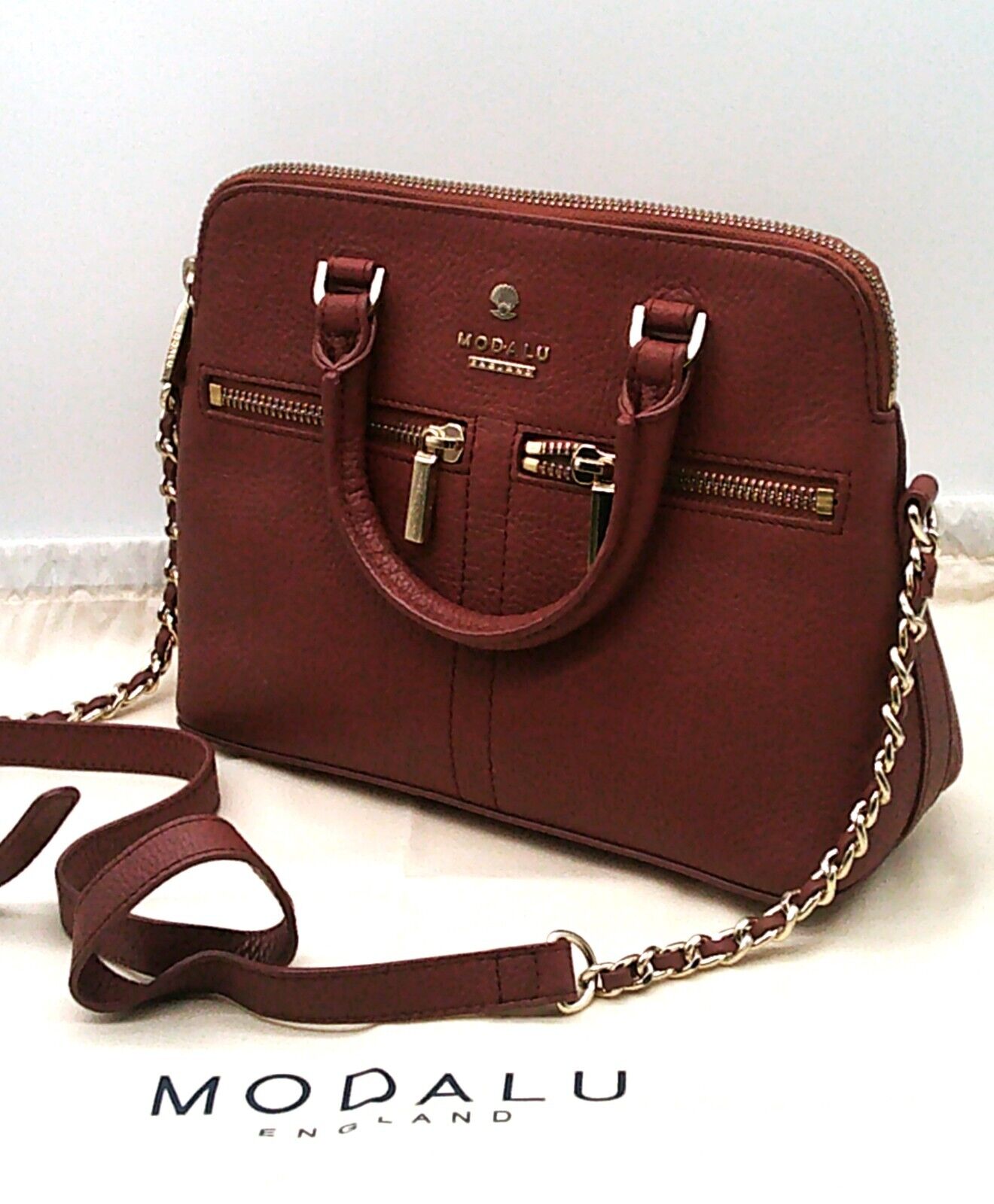 Leather Modalu Pippa Chained Crossbody Bag £149
