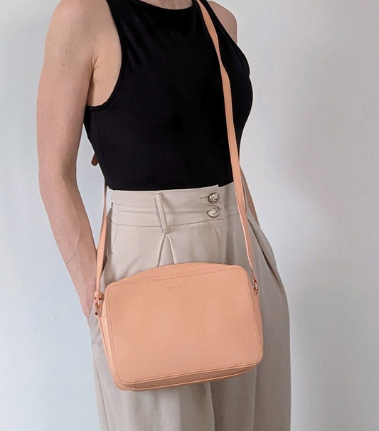 Modalu Leather Crossbody Austen Peach RRP £99